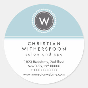 Modern Monogram Aesthetic Promotional Sticker