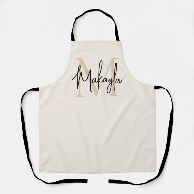 Modern Monogram  Apron (Front)