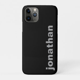 Modern Monogram Black Case-Mate iPhone Case