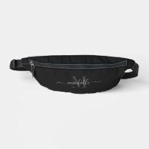 Modern Monogram Black Script 