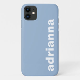 Modern Monogram Blue Case-Mate iPhone Case