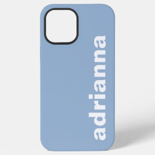 Modern Monogram Blue iPhone 12 Pro Max Case