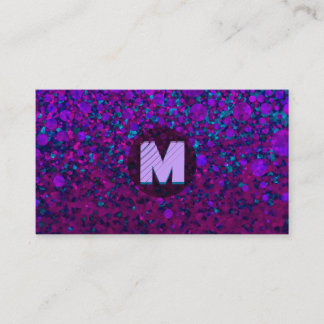 Modern Monogram Business Card