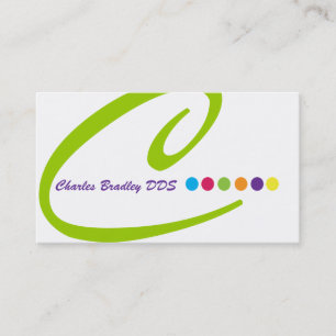 Modern Monogram Business Card