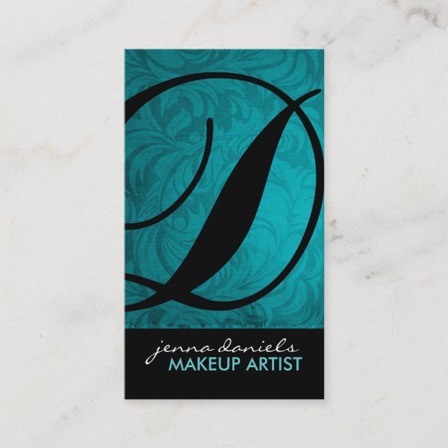 Modern Monogram Business Cards (Front)