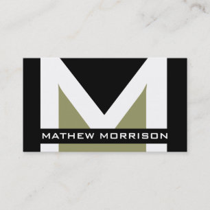 Modern Monogram Business Cards