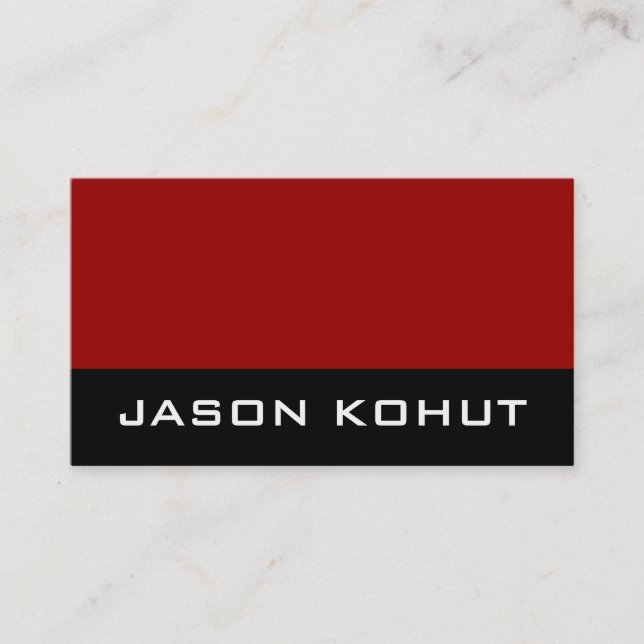 Modern Monogram Business Cards (Front)