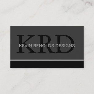 Modern Monogram Business Cards