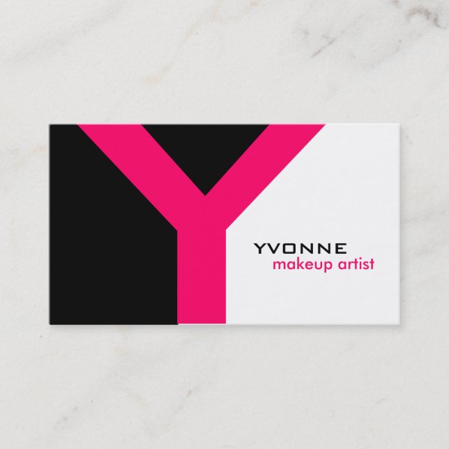 Modern Monogram Business Cards (Front)