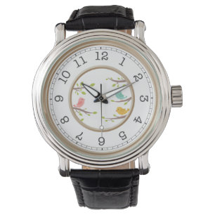 Modern Monogram Classic Black Roman Numerals Watch