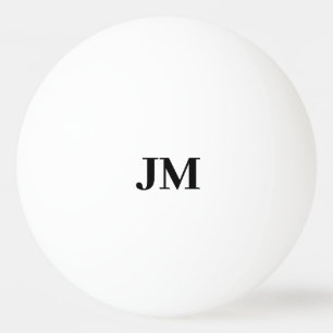 Modern Monogram Classic Personalised Initials Ping Pong Ball