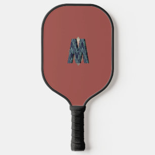 Modern Monogram   Clean Minimalist Pickleball Paddle