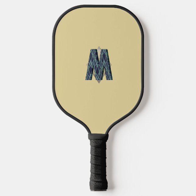 Modern Monogram | Clean Minimalist Pickleball Paddle (Front)