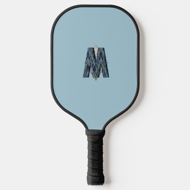 Modern Monogram | Clean Minimalist  Pickleball Paddle (Front)