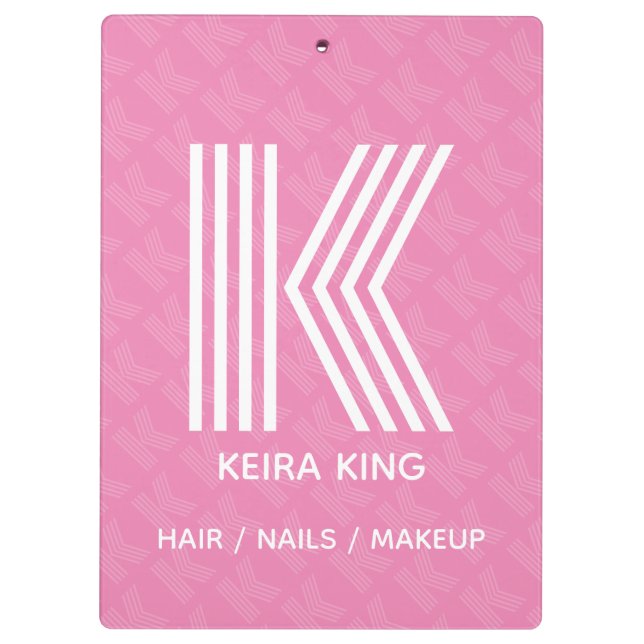 Modern Monogram Clipboard (Back)