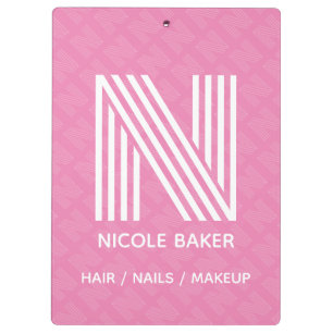 Modern Monogram Clipboard