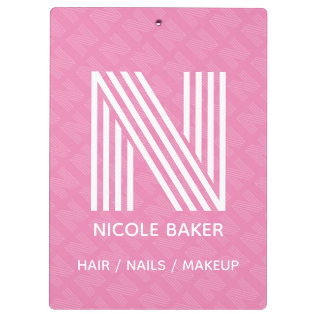 Modern Monogram Clipboard (Back)