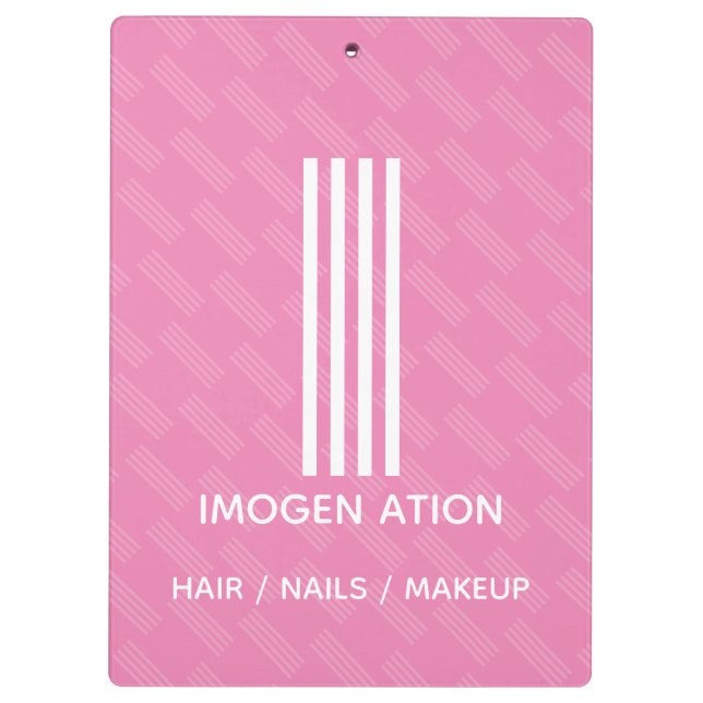 Modern Monogram Clipboard (Back)