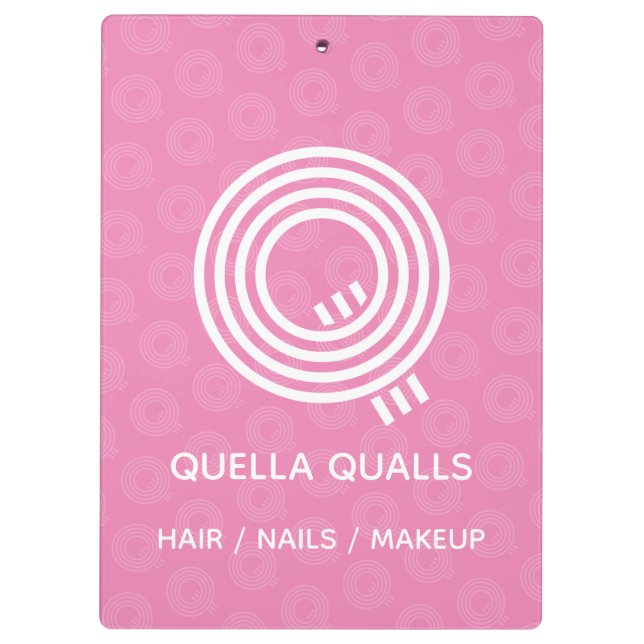 Modern Monogram Clipboard (Back)