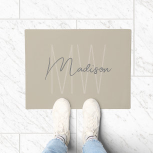 Modern Monogram Doormat