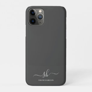 Modern Monogram Elegant Calligraphy Personalised Case-Mate iPhone Case