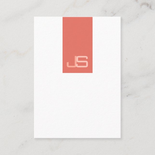 Modern Monogram Elegant Design Template Business Card (Front)