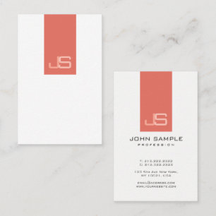 Modern Monogram Elegant Template Professional Business Card