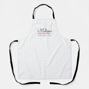 Modern Monogram for a Chef cuisine Apron