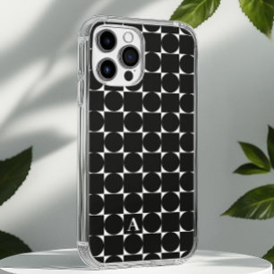 Modern Monogram Geometric Trendy iPhone 16 Case