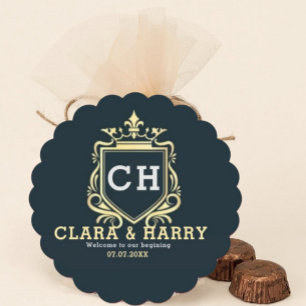  Modern monogram gold calligraphy wedding  Square Paper Coaster