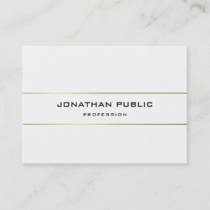 Modern Monogram Gold Striped Design Template Business Card