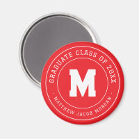 Modern Monogram Graduate Class of 20XX Custom
