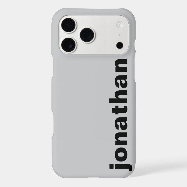 Modern Monogram Grey (Back)