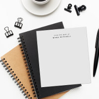 Modern Monogram Grey From The Desk of Stationery
