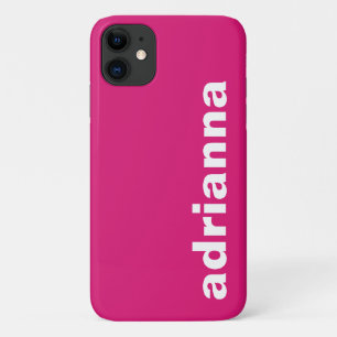 Modern Monogram Hot Pink Case-Mate iPhone Case
