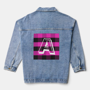Modern Monogram Initial Custom Denim Jacket