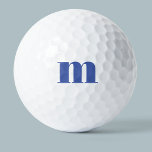 Modern Monogram Initial Golf Balls<br><div class="desc">Modern lower case typography minimalist monogram initial design which can be changed to personalise.</div>
