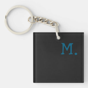 Modern Monogram Initial Replace Add Yours Key Ring