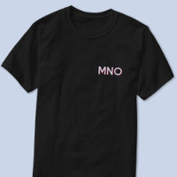 Modern Monogram Initials Drop Shadow Crest