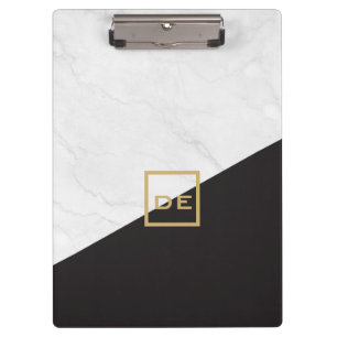 Modern Monogram Logo with Geometric Design Clipboard