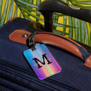 Modern Monogram Luggage Tag 