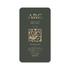Modern Monogram Marketing Professional Dark Green