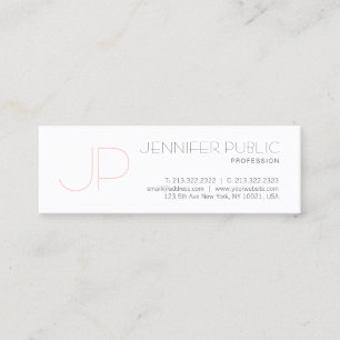 Modern Monogram Minimal Design Luxury Professional Mini Business Card