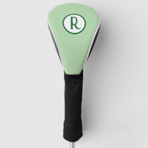 Modern Monogram Name Golf Head Cover