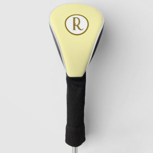 Modern Monogram Name Golf Head Cover