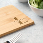 Modern Monogram Name Minimalist Charcuterie