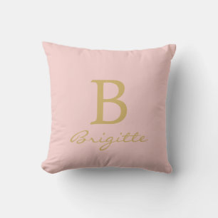 Modern Monogram Name Script Letter B Template Cushion