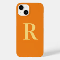 Modern Monogram Orange
