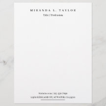 Modern Monogram Personal Business Professional  Le