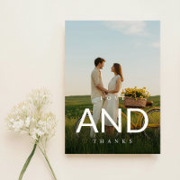 Modern Monogram Photo Wedding